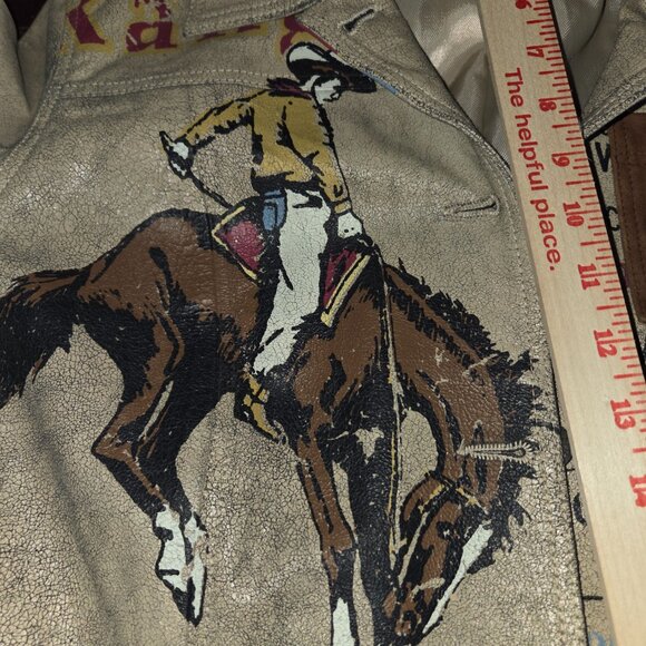 Double D Ranch Range Rider Leather Jacket Woman's Size XL - Picture 11 of 12